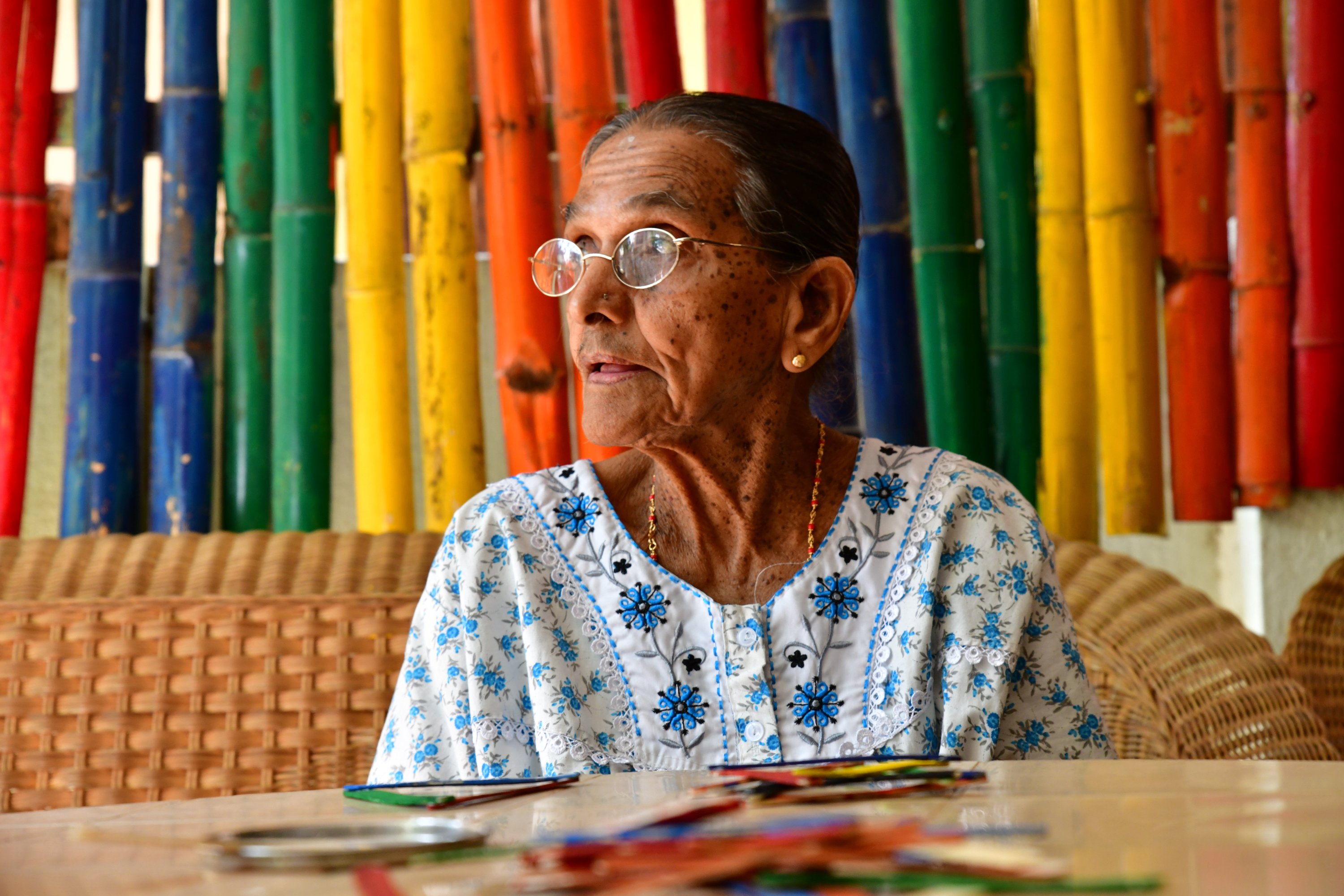 A person with Dementia at Dementia Day Care Centre run by Nightingales Medical Trust