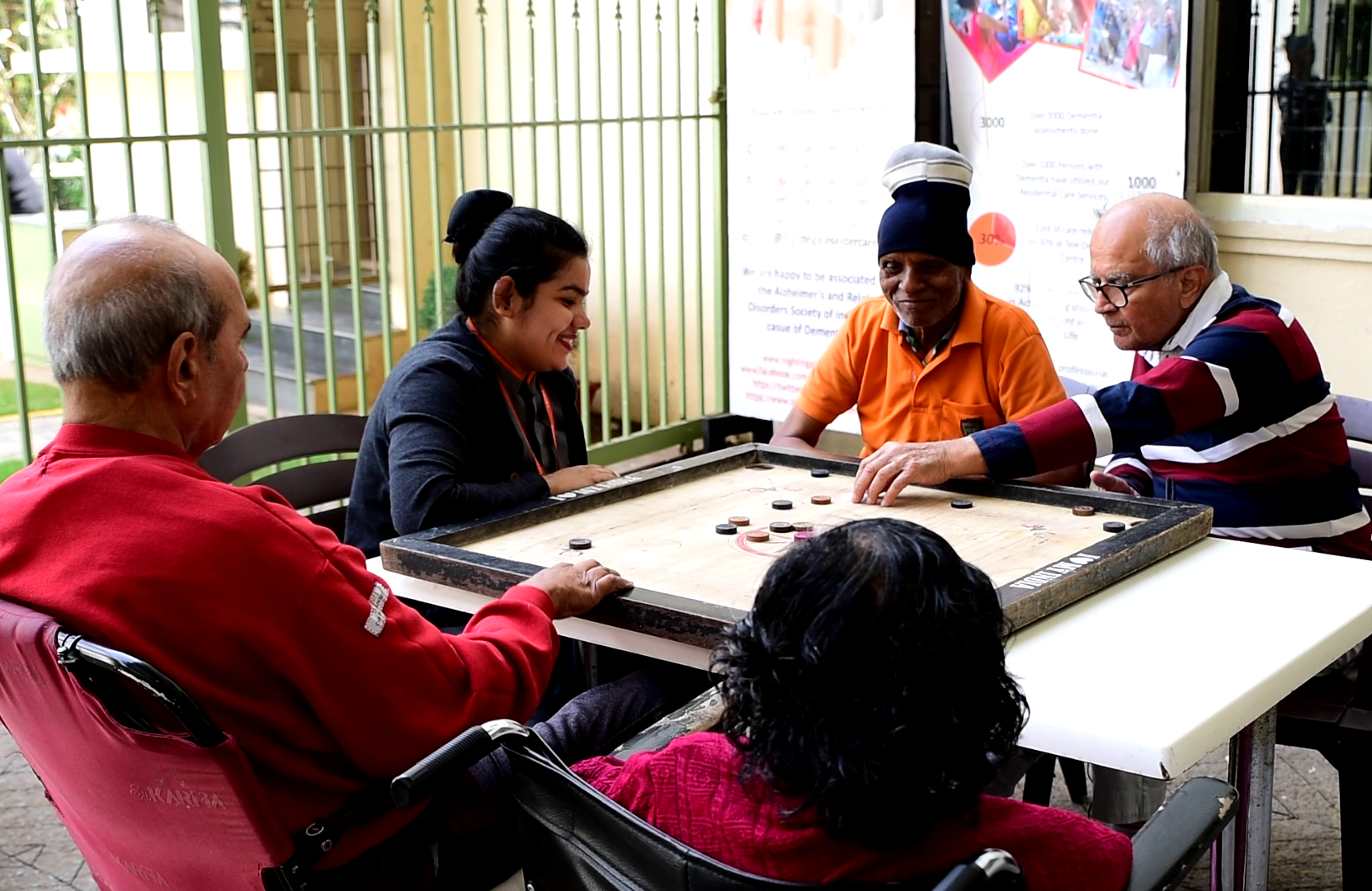Persons with Dementia being engaged in activities at NCAA