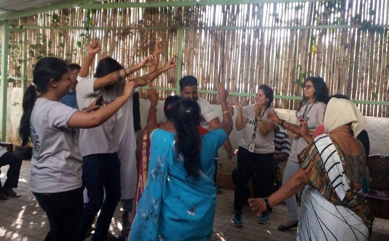 Corporate volunteering with elders
